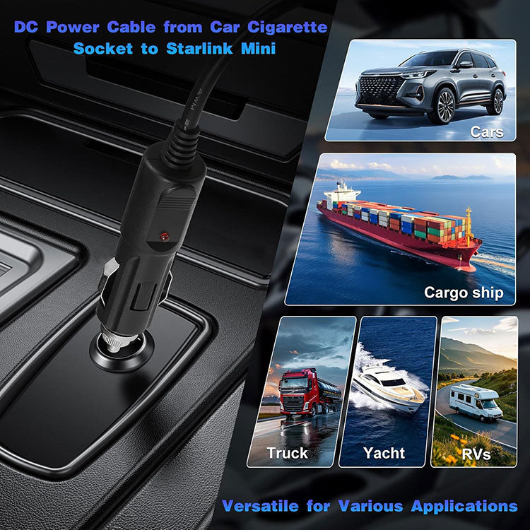 Starlink Mini Car Cigarette Lighter Adapter | 12V/24V to 30V Boost Converter
