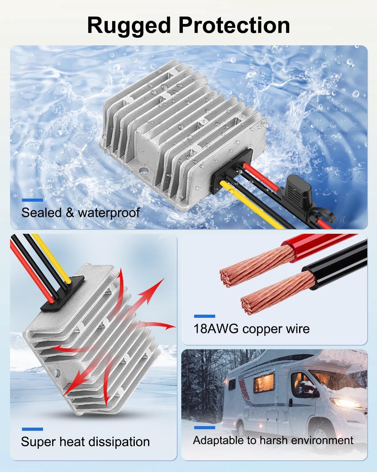 12V/24V to 57V 4.5A DC Boost Converter for Starlink Gen 3