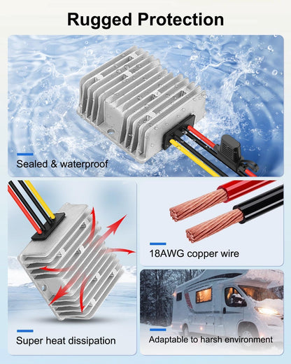 12V/24V to 57V 4.5A DC Boost Converter for Starlink Gen 3