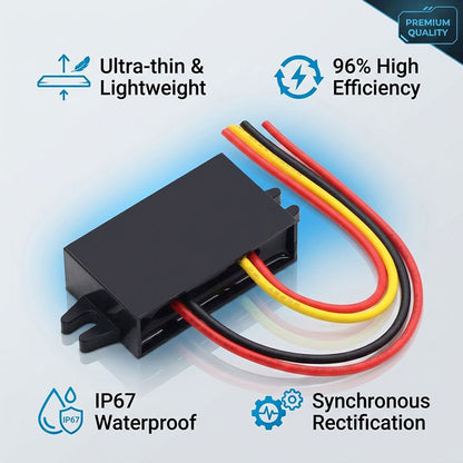 Module abaisseur de tension CC-CC, adaptateur secteur 15 W 3 A, convertisseur 12 V/24 V vers 5 V pour voiture