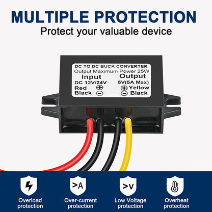 12V to 5V 3A Converter | DC DC Step Down Converter