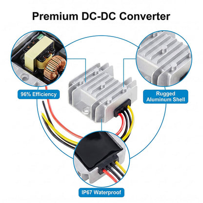 8-40V to 12V 3A 36W DC DC Converter | Step up Down Converter