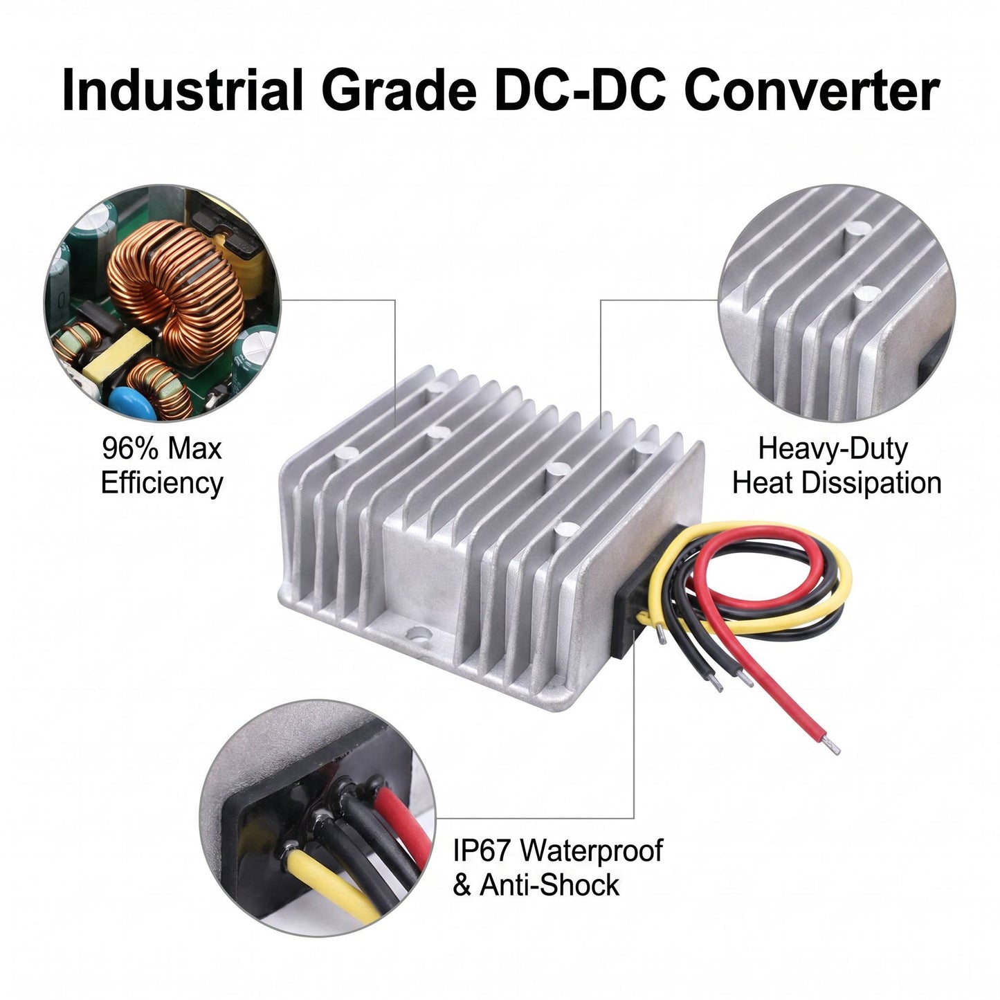 8-40V to 12V 6A 10A DC Voltage Stabilizer | Boost Buck Converter