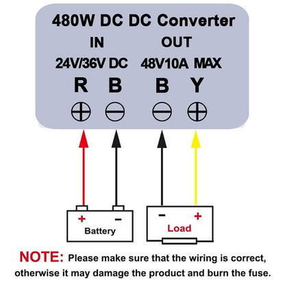 12V/24V to 5V 10A Converter | DC DC Buck Converter