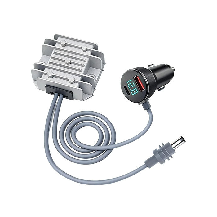 Starlink Mini Car Charger Adapter – 12V/24V to 30V Boost Converter with Digital Voltage Display