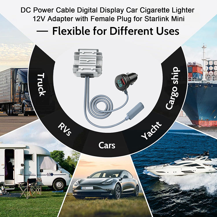 Starlink Mini Car Power Adapter – 12V/24V to 30V 3.5A DC Boost Converter