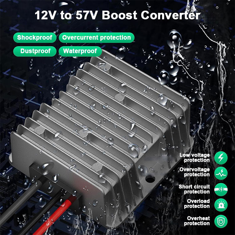 Starlink Gen3 V4 Power Adapter - 12V/24V to 57V 4.5A DC-DC Boost Converter for RV, Truck & Marine