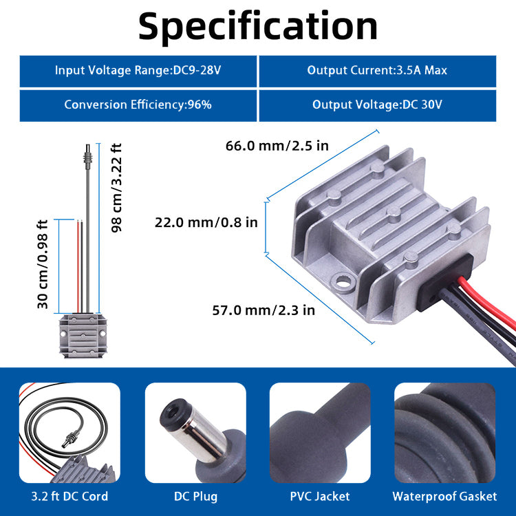 12V 24V to 30V 3.5A Starlink Mini Converter