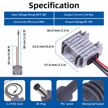 12V 24V to 30V 3.5A Starlink Mini Converter