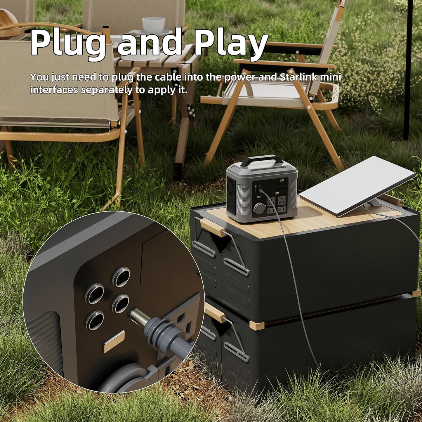 Starlink Mini DC Power Extension Cable | Plug and Play for Starlink Mini