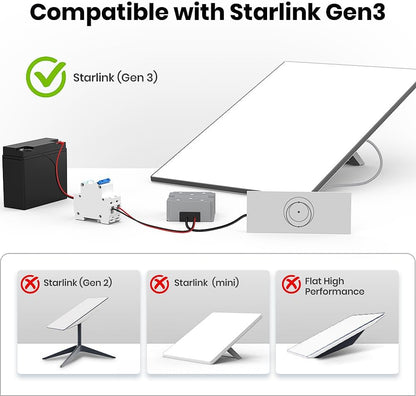 Starlink Gen 3 12V Conversion Kit | 12V to 57V 4.5A DC Step up Converter
